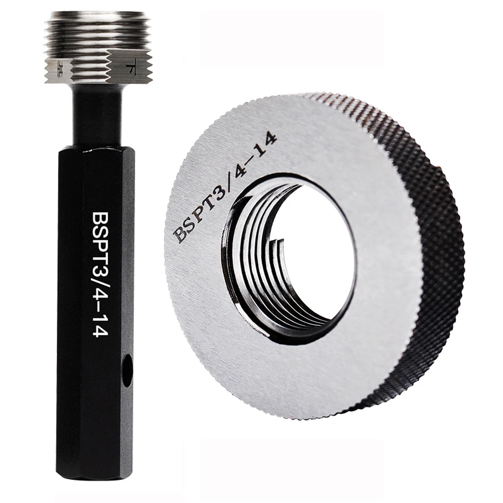 Tapered pipe thread plug gauge PIPE Thread screw ring gauges gage Detection tool BSPT 1/8 1/4 1/2 3/4 3/8 1-11 1