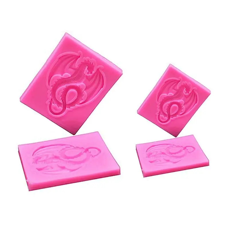 

Shiny Glossy Dragon Shape Keychain Silicone Mold with Hole for DIY Luggage Tag Crystal Trinket Pendant Earring Dropshipping