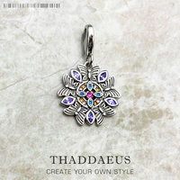 charm pendant amulet kaleidoscope europe beautiful jewelry magic luky gift in 925 sterling silver