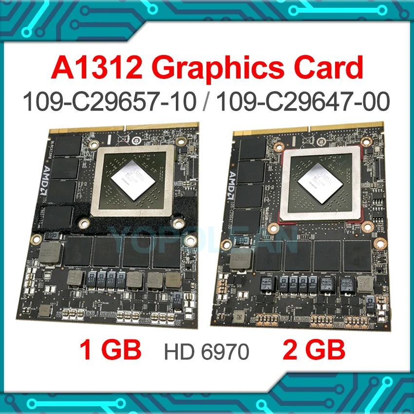Протестированная оригинальная HD6970M HD6970 1G 2G видеокарта Для iMac 27 \