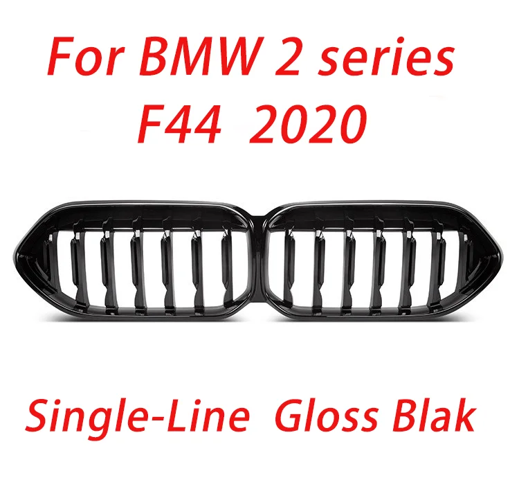 

Высококачественные резьбовые решетки из АБС-пластика, гоночный гриль для BMW 2 серии F44 2021 (глянцевый черный), автомобильные аксессуары