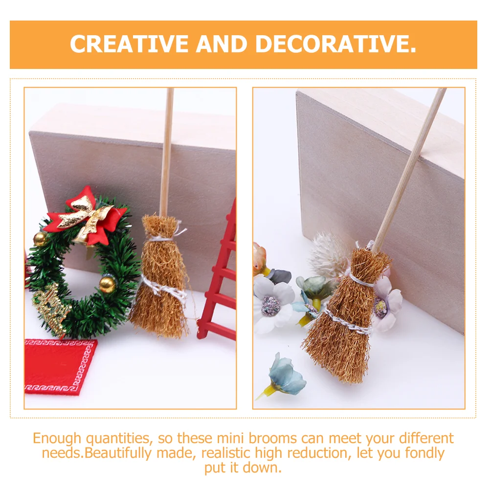 6 шт. домашняя метла мини-ветолы украшение для чистки декор реквизит фотосессии