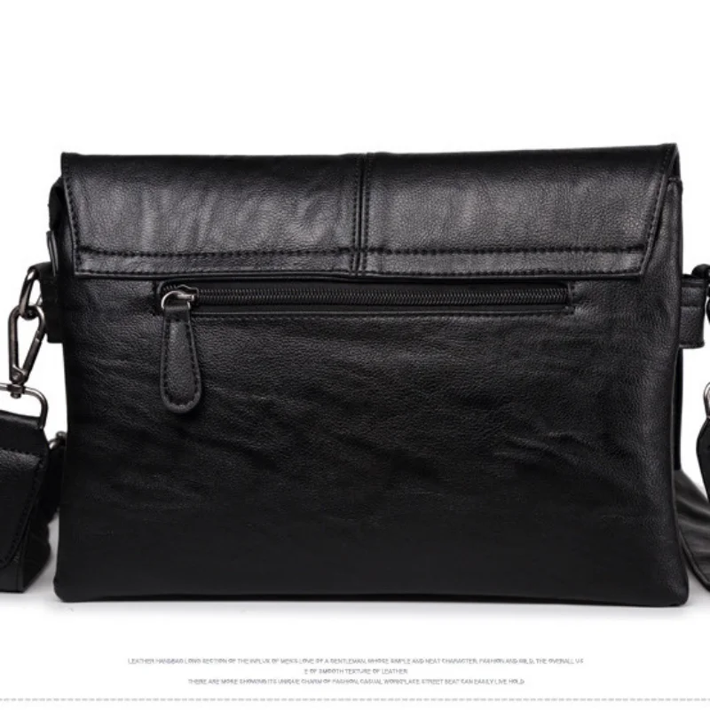 Men's PU Casual Leather Shoulder Bags Crossbody Chest Packs for Men Japanese Style Fashion сумка мужская Messenger Bag Purse Sac