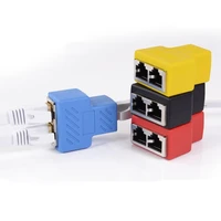 rj45 female to female 1 to 2 ethernet coupler internet plug rj 45 connector lan splitter internet wire network cable for router