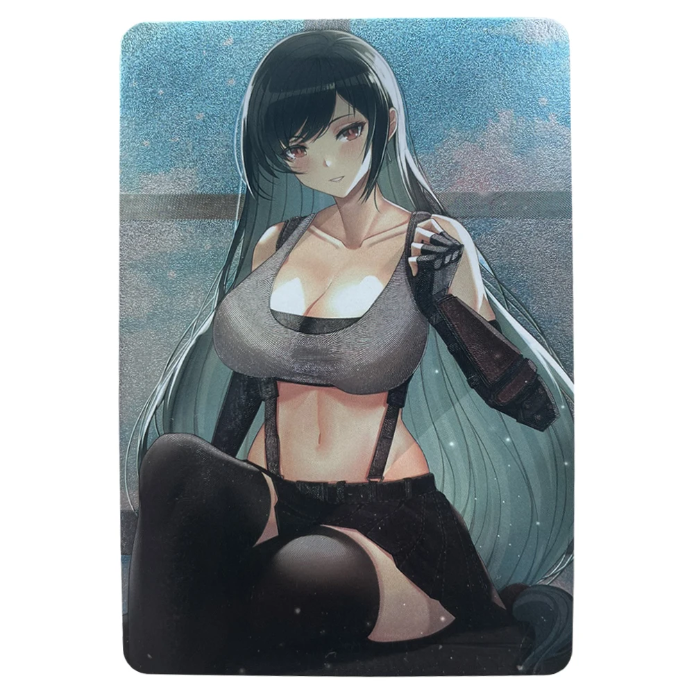 

Аниме Девушки тифа флэш-карты финальная фантазия VII ACG Kawaii Одиночная карточная игра Аниме коллекционная карточка Подарочные игрушки