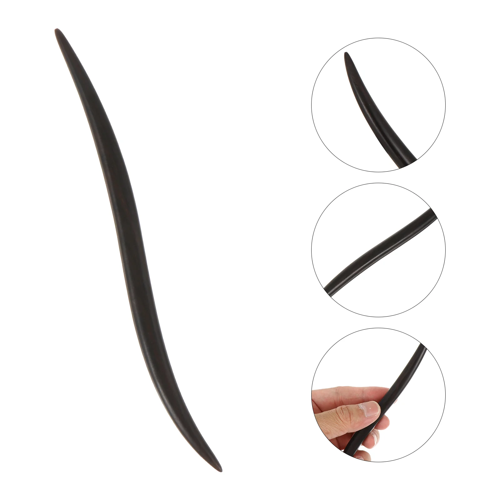 

Wooden Vintage Hair Sticks Ebony Chinese Hair Chopstick Hairpin Chignon Bun Updo Chopstick for Updo ( Black )