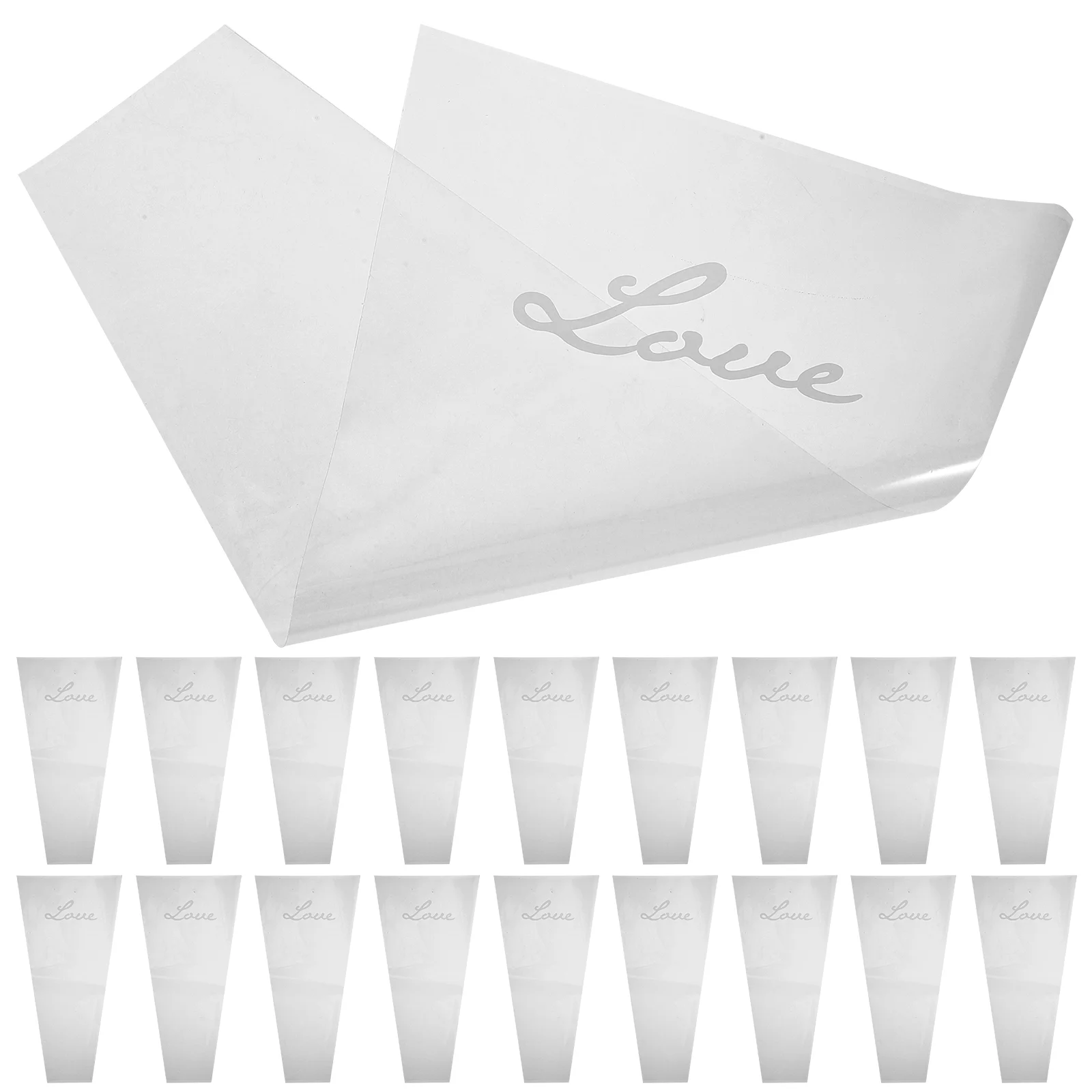 

Flower Bouquet Wrapping Floral Packaging Arrangement Sleeve Rose Clear Gift Florist Transparent Cellophane Packing Paper Sleeves