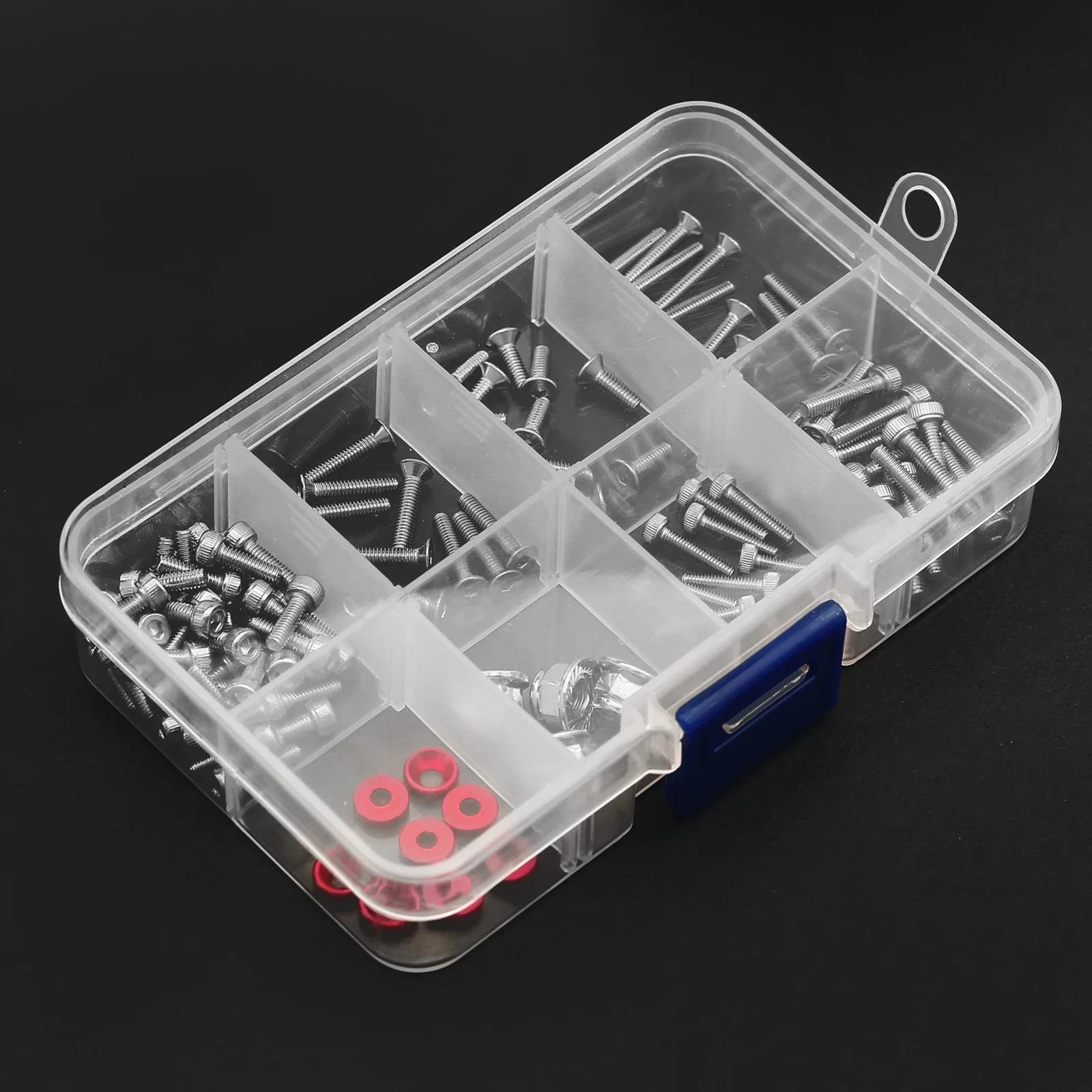 1 коробка металлических винтов с шестигранной головкой и плоской круглой