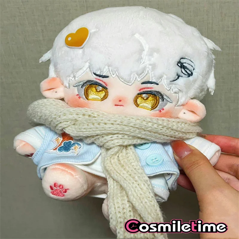 

No attributes Monster Xiao Meng Qi Sir Plushie Cute Plush 20cm Doll Stuffed Dress Up Cospslay Anime Toy Figure Xmas Gifts LHX