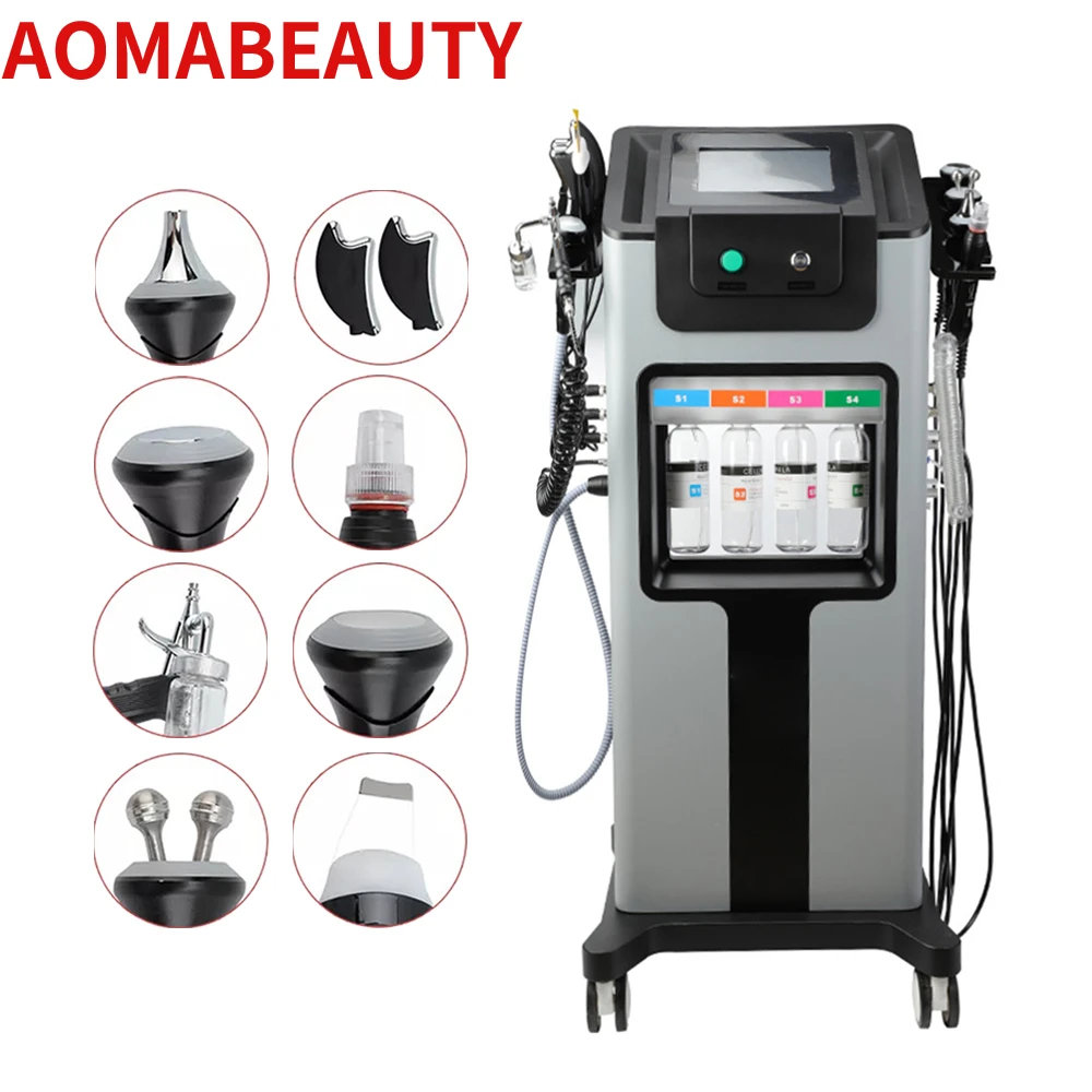 

Multifunctional facial deep cleaning double V face slimming beauty black pearl multi-effect big bubble beauty instrument