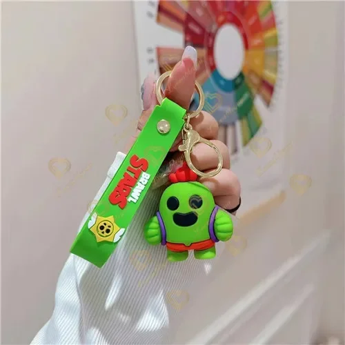 Брелок для ключей в виде дикой природы с мультяшными шипами