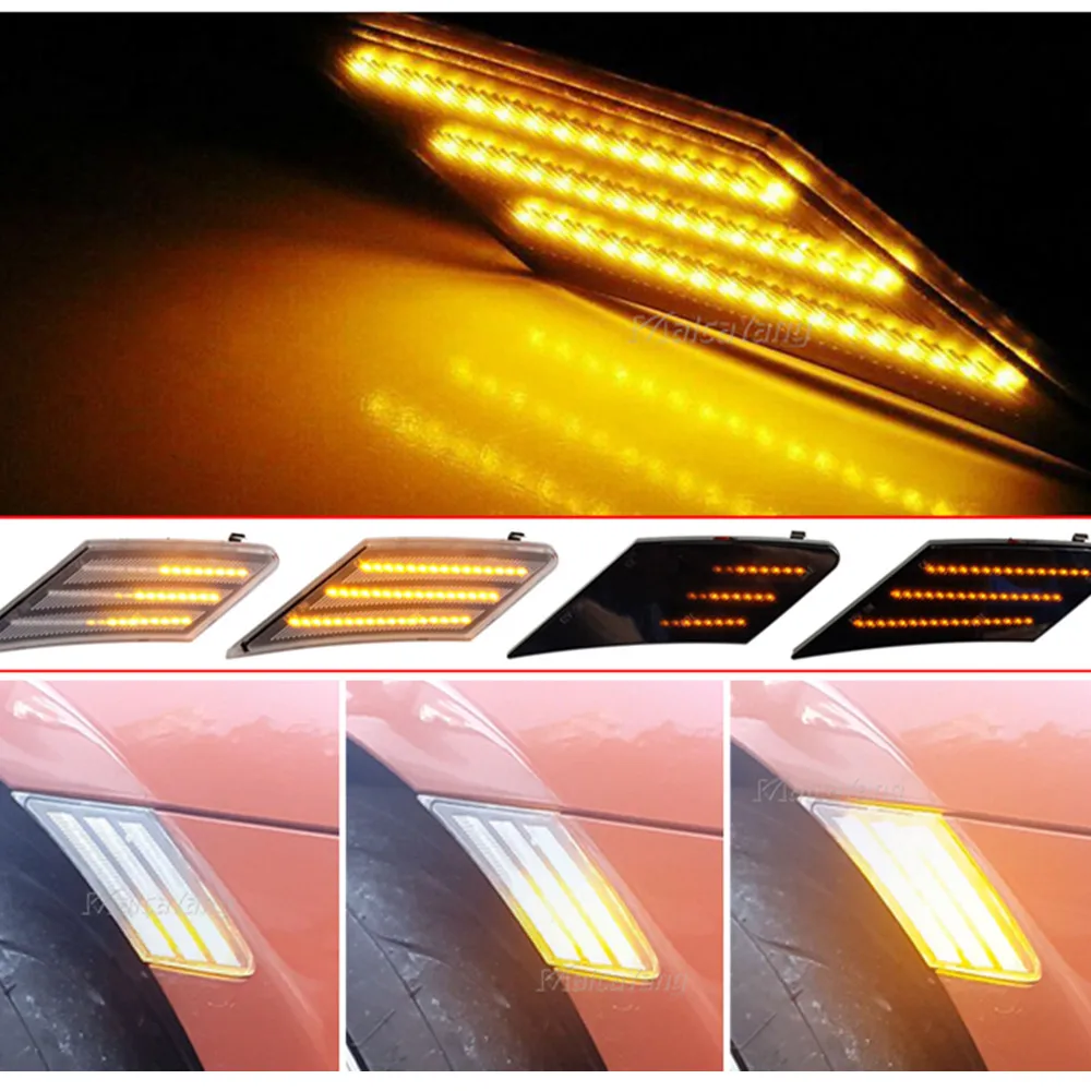 

2x LED Dynamic Turn Signal Light For Toyota 86 FT86 GT86 Side Marker Indicator Sequential Lamp For Scion FR-S For Subaru BRZ