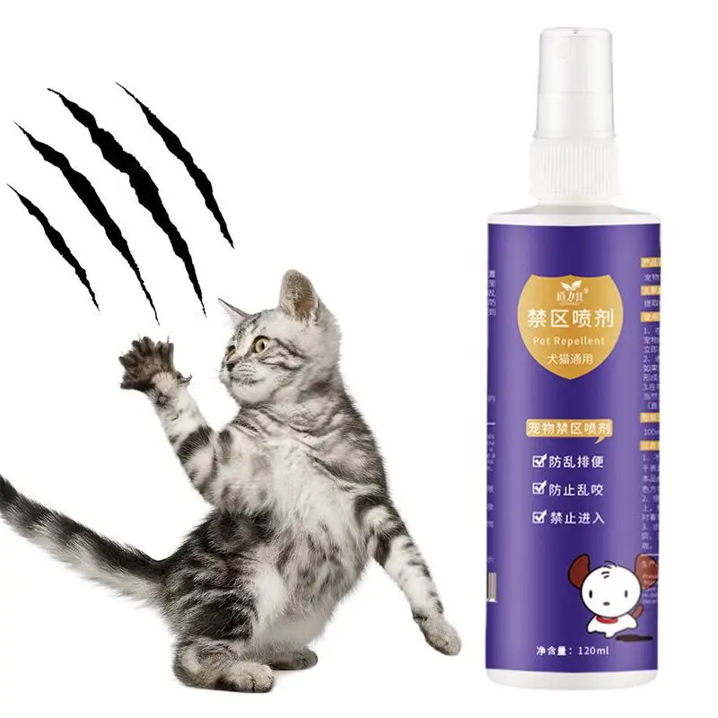 

Pet Corrector Spray No Cat Scratching Spray 120ml Cat Scratching Training Tool For Pets Behaviors Improvement Couch Protector