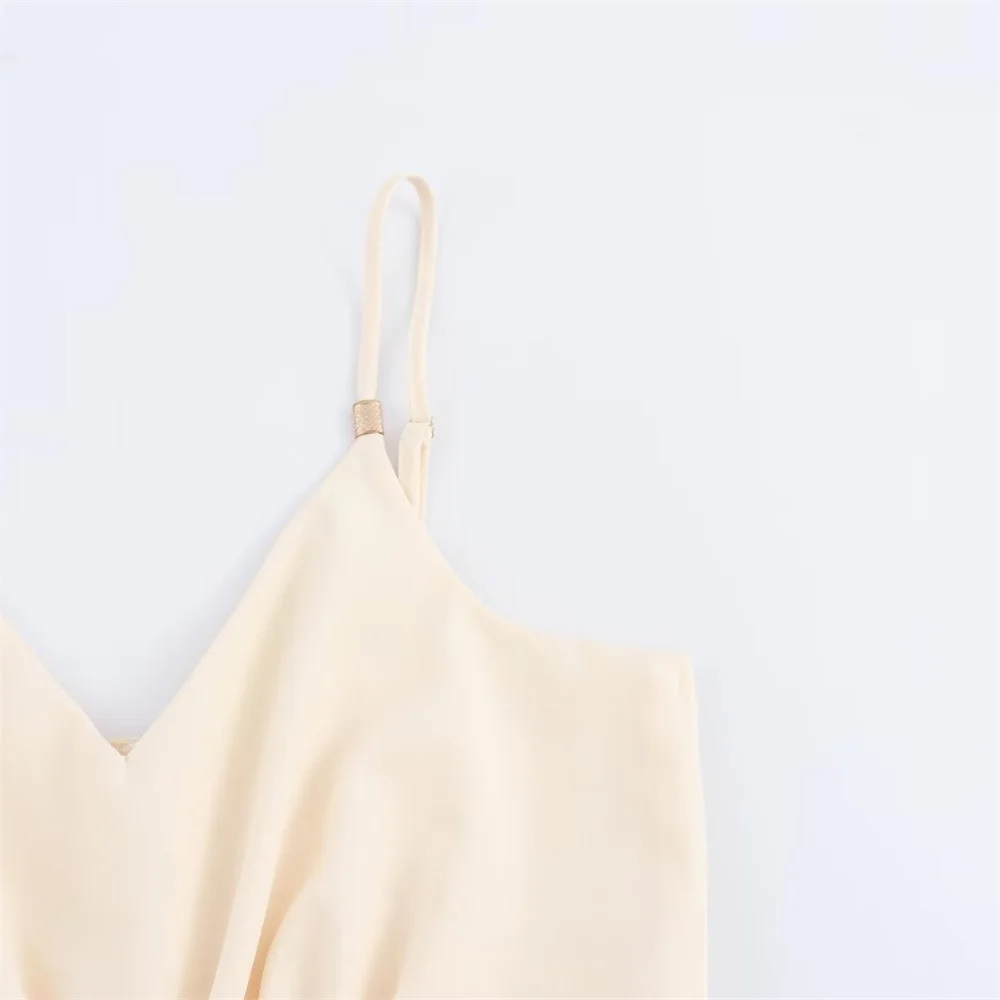 Женский Дизайнерский Комбинезон С V-образным Вырезом И Открытым Дизайном Широкие