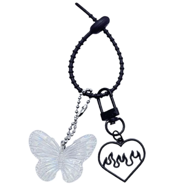 Очаровательный брелок для ключей с полым сердцем милый подвеской в ​​виде