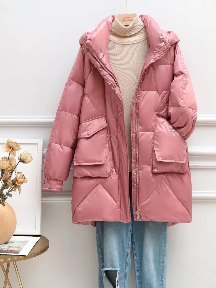 Women Down Jacket New Casual Style White Duck Down Jackets Autumn Winter Coats And Parkas Female Outwear