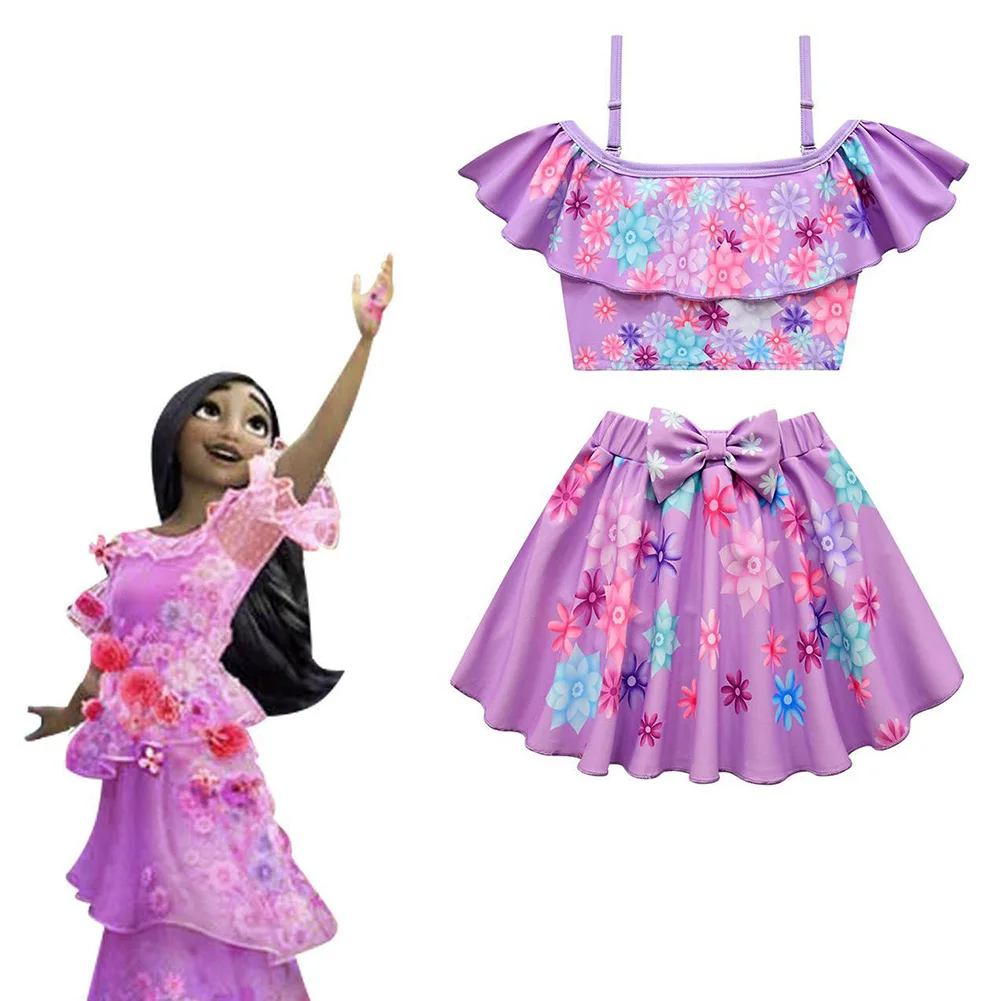 

Isabela Swimsuit Cosplay Costume Adult Women Top Skirt Swimwear Two Pieces Set