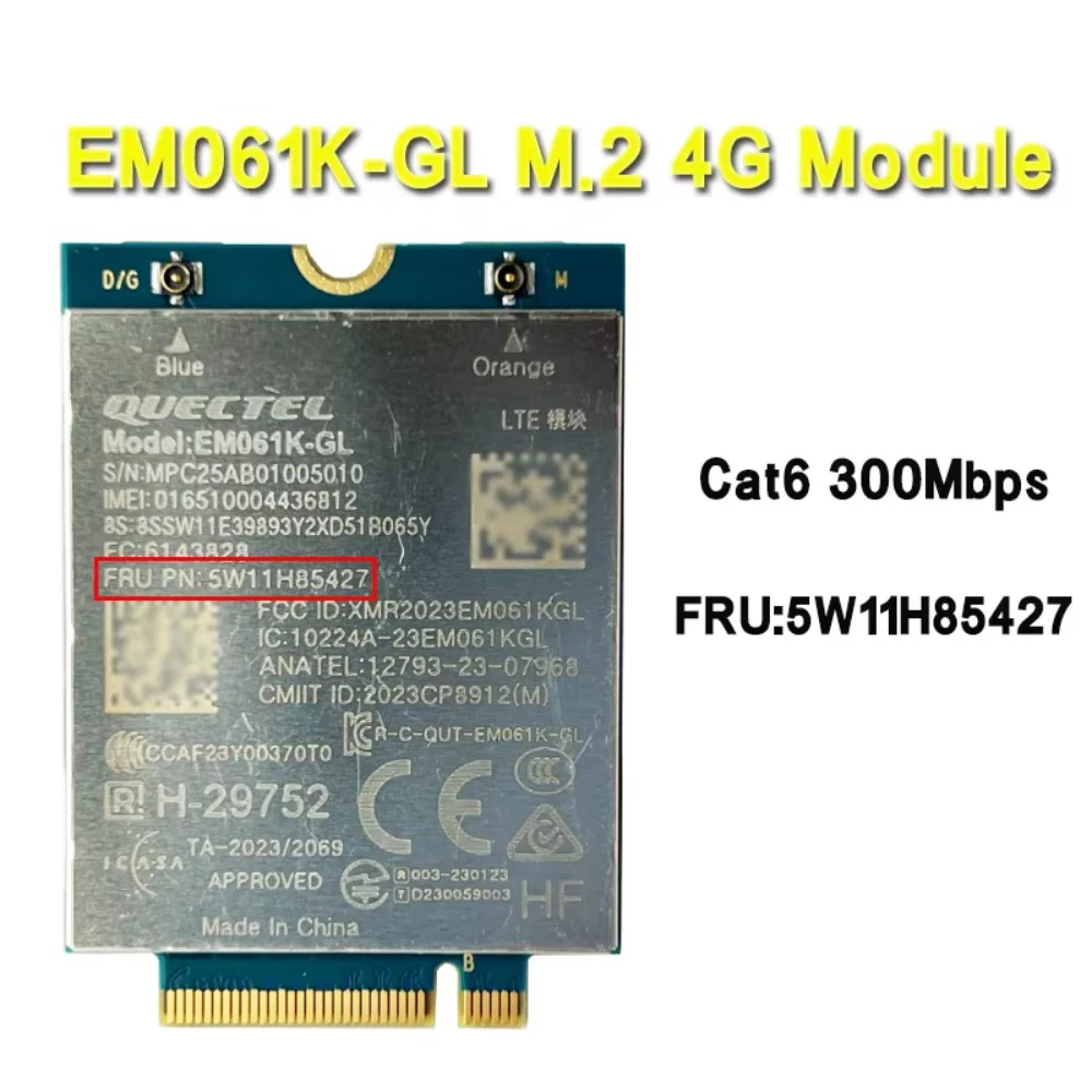 Фото Карта 4G WWAN Quectel EM061K-GL FRU 5W11H85427, модуль LTE Cat6 для ноутбуков Thinkpad T14, X13, T14S, L13, T16, L14, L16, G1, G2, G3, G4, G5, G6 №2