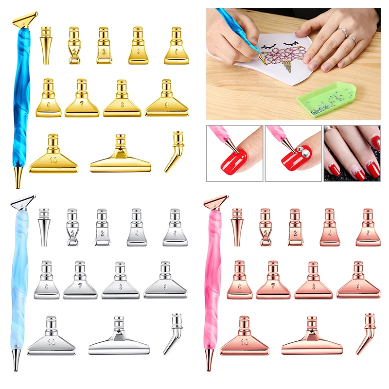 

3 шт., металлические 5D алмазные вставки для вышивки крестиком