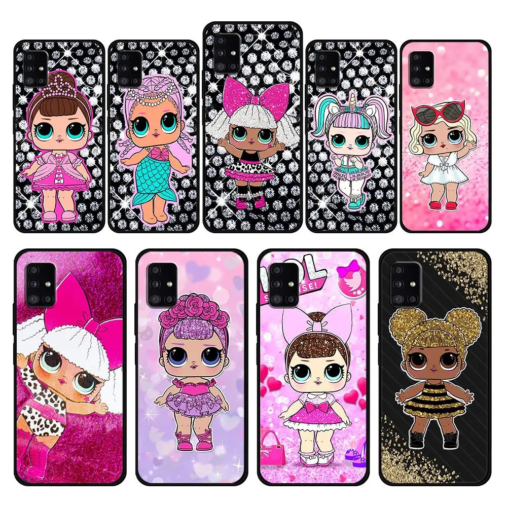 

LOL Surprise Bling Cover Case for Samsung Galaxy A53 A73 A12 A52 A51 A32 A21s A50 A71 A72 A31 4G 5G Luxury Official Bag Cell