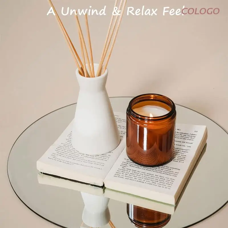 8-дюймовая искусственная подставка круглая свеча зеркальная пластина