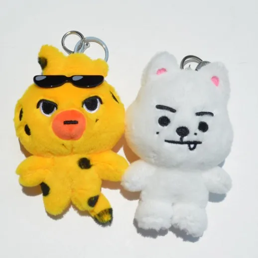 Фото Плюшевый брелок JUNGWON 10 см, милый брелок-игрушка в виде животного JAKE HEESEUNG, подарок для фанатов. №3