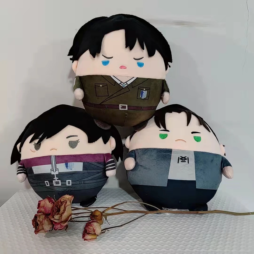 

Anime Attack on Titan 23cm Cotton Stuffed Doll Toys for Kids Adults Plush Ackerman Mikasa Levi Yeager Eren Shingeki No Kyojin