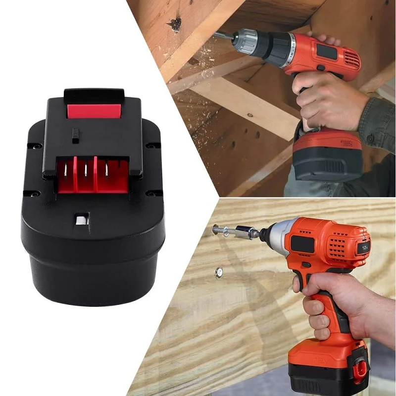 Фото Сменный аккумулятор HPB14 4,8 Ач для Black and Decker 14,4 В, fiрестоm FSB14 FS140BX A1714 499936-34 BD1444L HPD14K-2 CP14KB HP146F2 №3