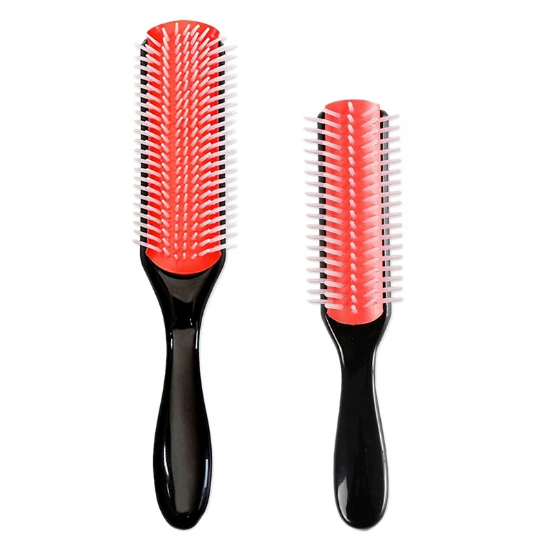 

Hair Brush For Natural Curly Hair 9 Row Hair Straight Hair Massage Comb Anti-Static Straight Hair Comb Set
