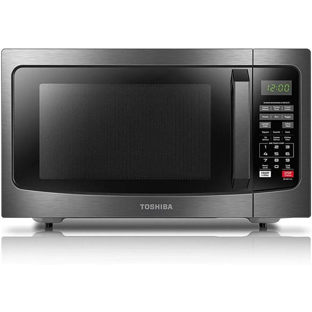 

TOSHIBA EM131A5C-BS Countertop Microwave Ovens 1.2 Cu Ft, 12.4" Removable Turntable Smart Humidity Sensor 12