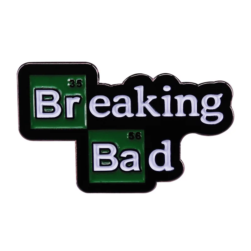 

Breaking Bad Enamel Pins Brooch Movie Collection Theme Brooches Jewelry Letter Icons Badge Broche Cute Lapel Pin Accessory