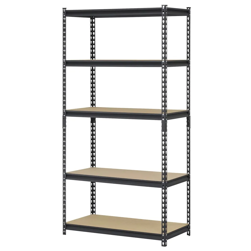 

36"W x 18"D 72"H 5-Tier Steel Shelving; 800 lb. Capacity per Shelf; Black Garage Shelves Utility Rack
