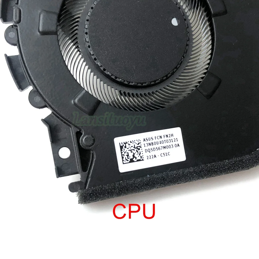 Фото Новый охлаждающий вентилятор для ноутбука ASUS pro14 M3401Q K3400P M3400QA M7400 M7400Q X7400 Cooler FN2H FN2J 13NB0U40T03121 DC5V 0.5A №4