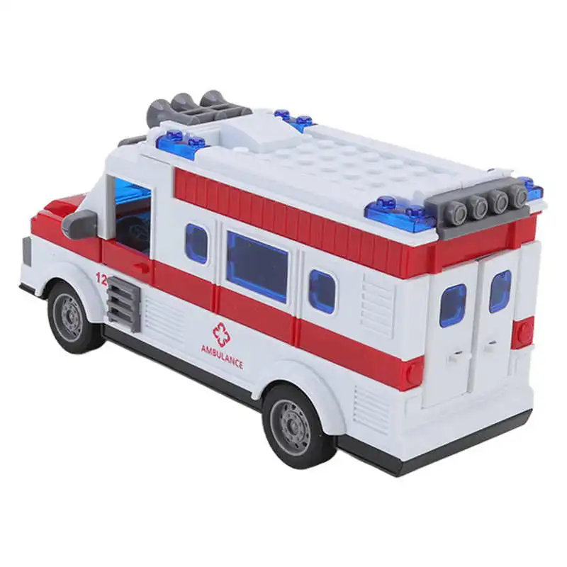 

RC Car Toy Remote Control Ambulance Four Way With Lights RC Ambulance Model Toy for Children Christmas Gifts