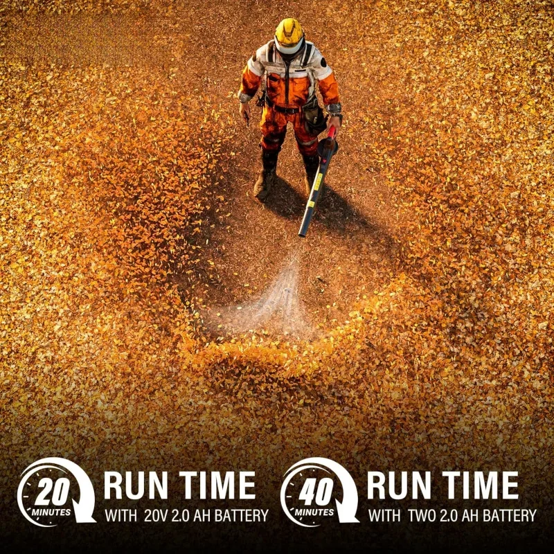 Беспроводная воздуходувка для листьев с батарейным питанием 20 В ухода за газоном