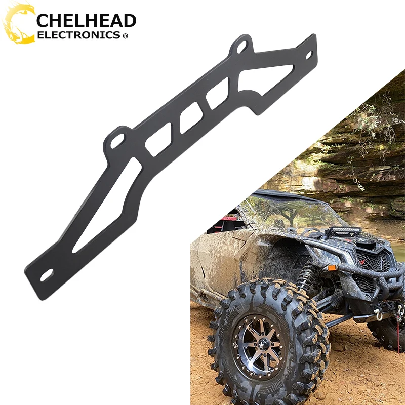 

UTV LED Light Bar Mount Bracket Kit For Can-Am Maverick X3 Front Cover LED Bar Lights Bracket Mount Compatible Turbo R 2017-2023