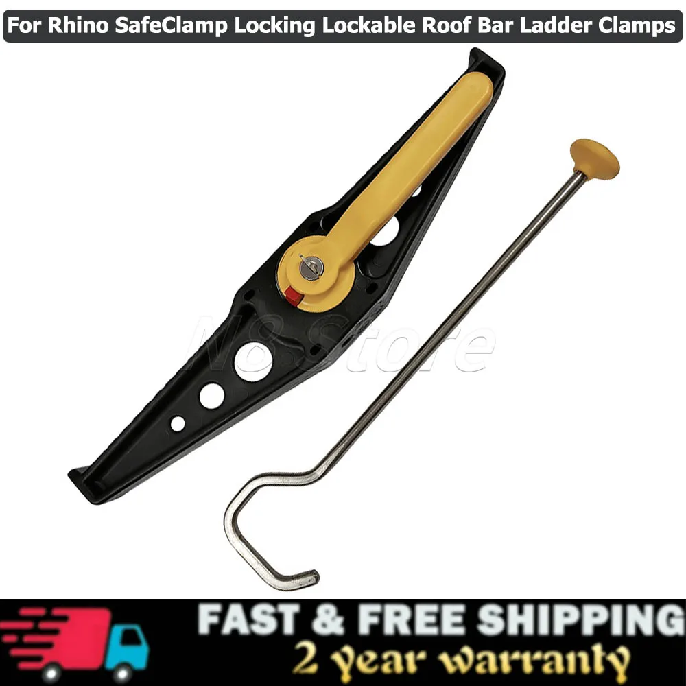 Для Rhino SafeClamp запираемые зажимы для лестниц на крыше регулируемый багажник крышу