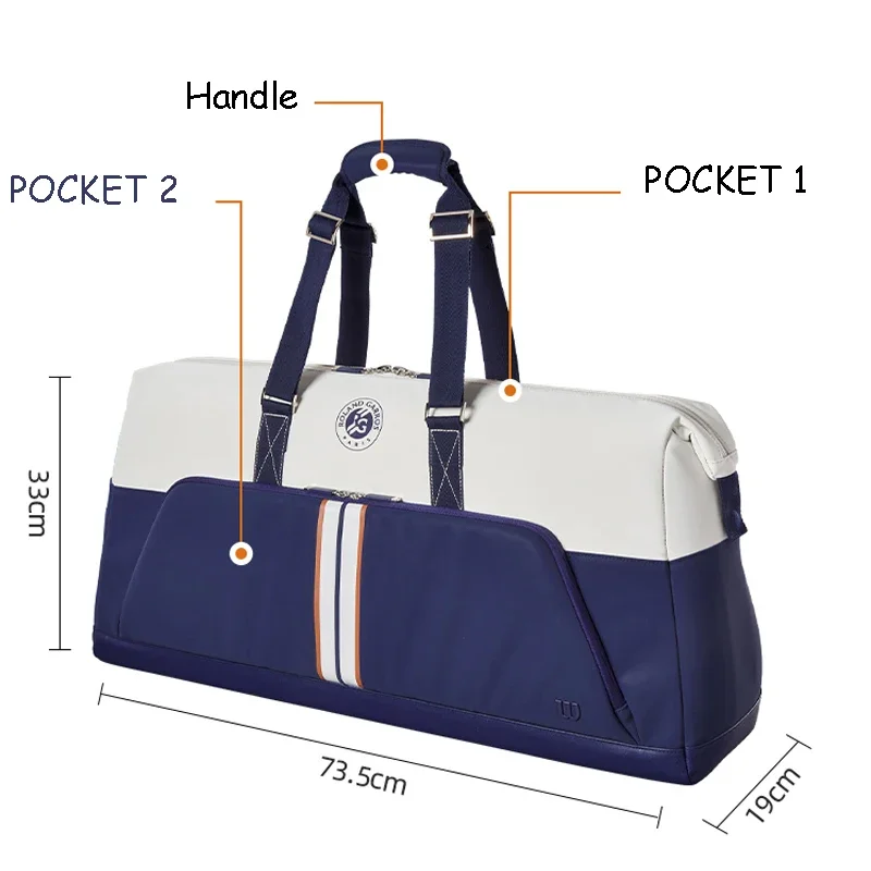 Wilson 2023 Navy 4-6 шт. Сумка для теннисных ракеток Super Tour Нейлоновая большая теннисная