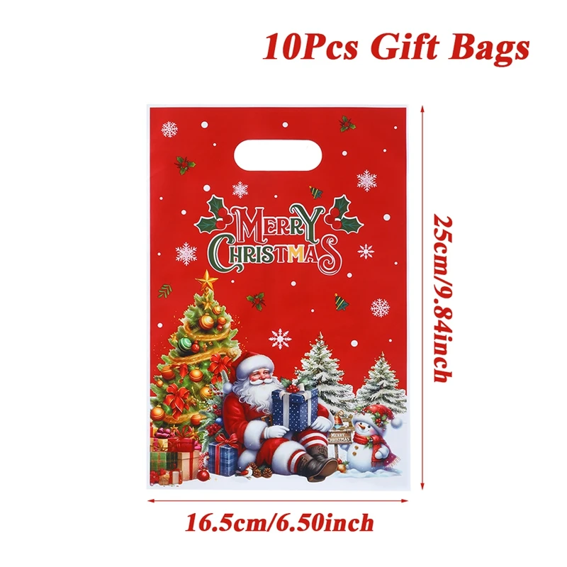 

Рождественские подарочные пакеты из пластика