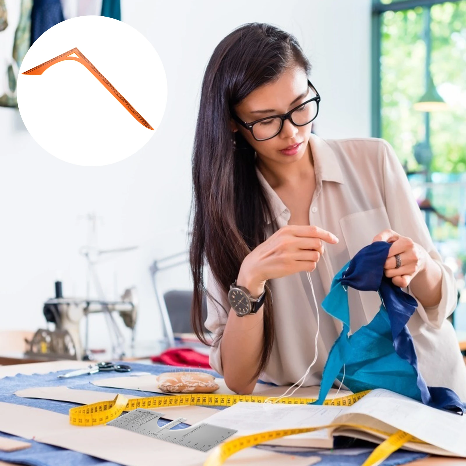 Пластиковая линейка для резки одежды шитья лоскутного | Дом и сад