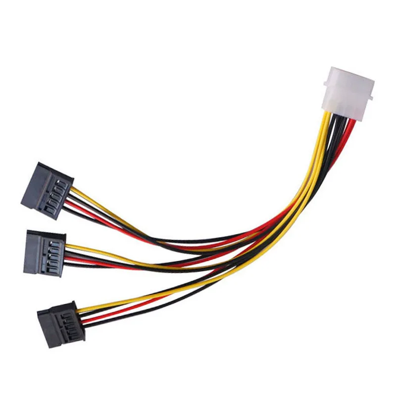 Кабель-адаптер SATA IDE 4 контакта разъем папа-3 порта мама сплиттер кабель питания