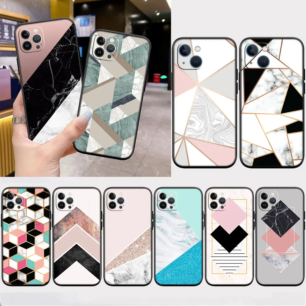 Геометрический мраморный чехол для Samsung Note S22 8 9 10 20 Plus Lite Ultra J2 J4 J6 J7 J8 Prime J730 Core