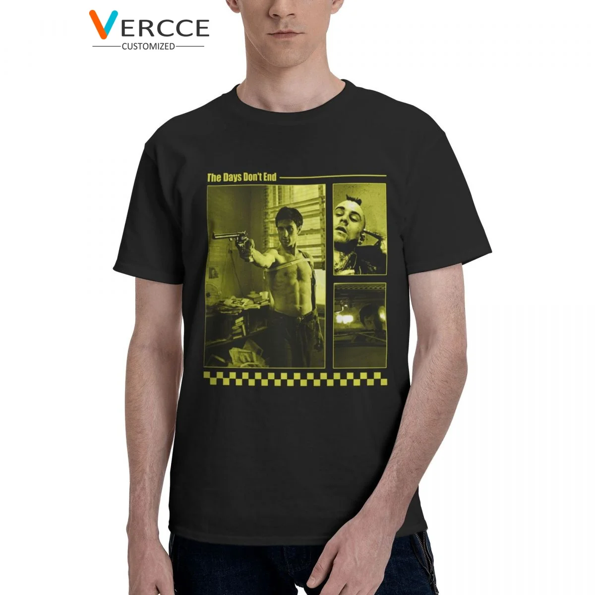 

Taxi Driver Japanese The Days Don't End T Shirt 100% Cotton Tees O-neck Mens Clothing Mens Women T-Shirt Unique Gift Idea