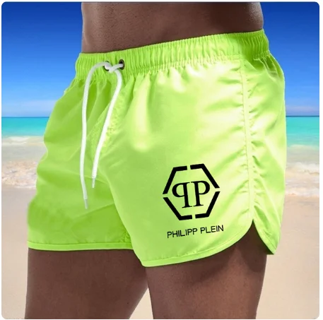 2023 Hot New Summer Mens Swim Trunks Sport Gym Running Shorts Male Beachwear Brand Beach Shorts  Quick Dry Siwmwear Board Briefs