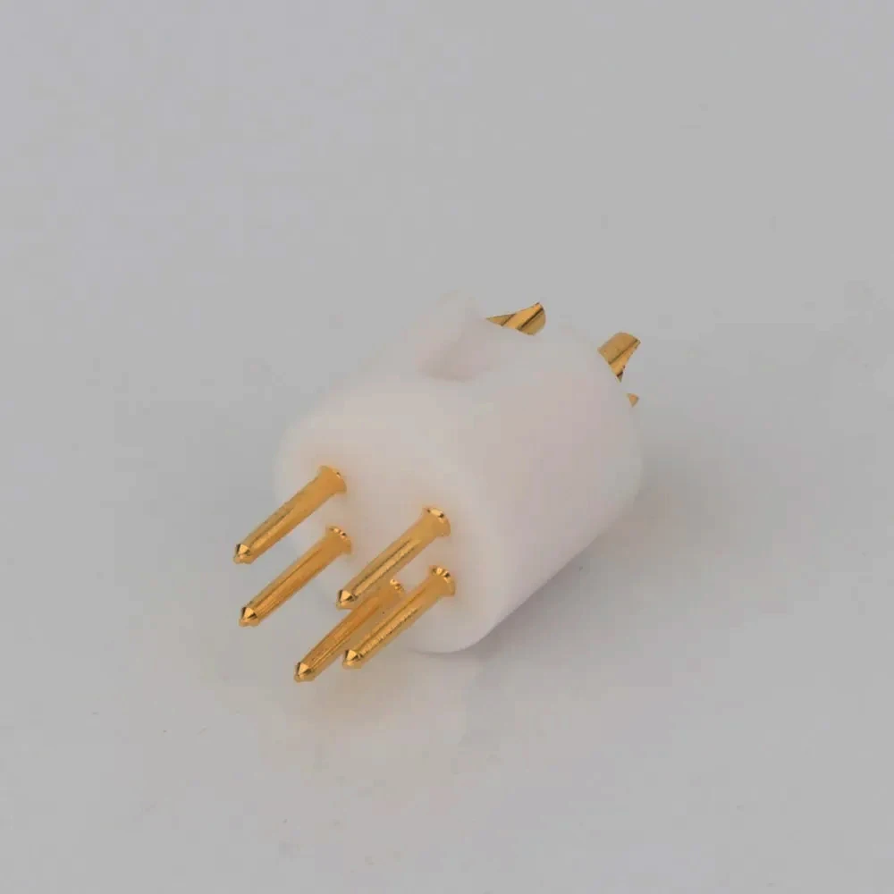 Позолоченный разъем Preffair для поворотного стола 5 контактов M DIN Tonearm гнездовой REGA