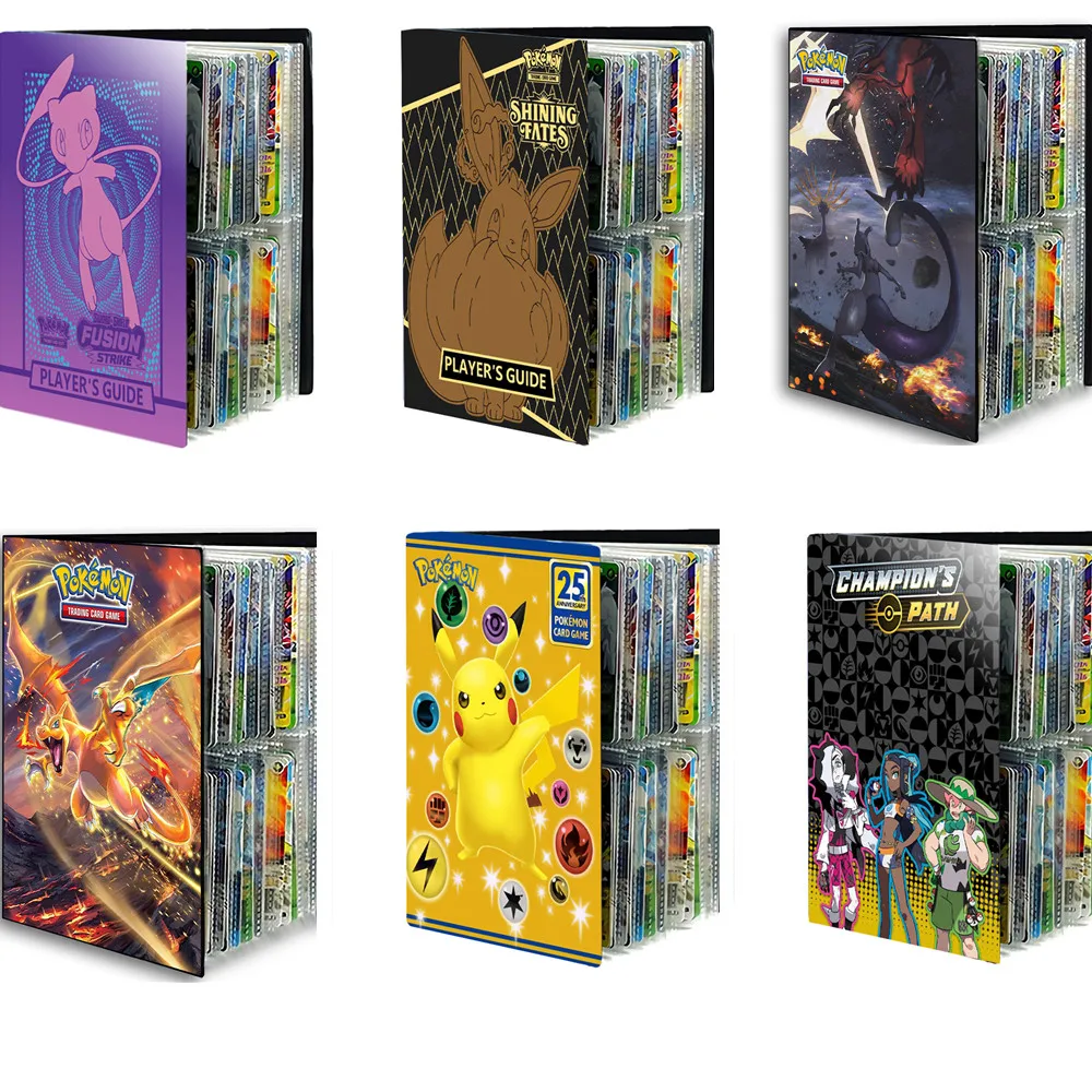

240Pcs Pokemon 25Th Anniversary Celebration Card Album Book Vmax Game Card Holder Binder Anime Game Card Collection Toys Gift