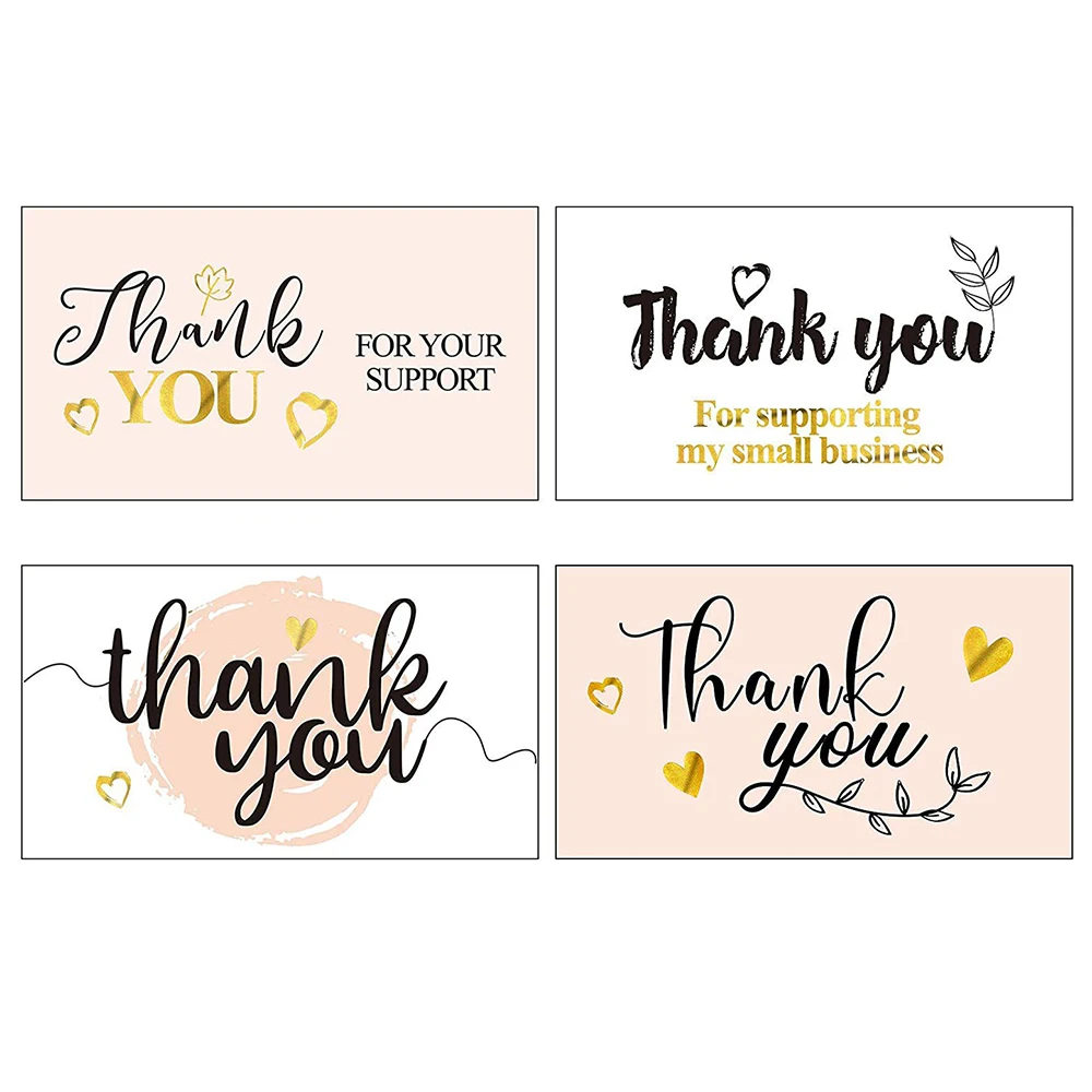 

50 шт. 5*9 см спасибо за поддержку моей визитки, спасибо, поздравительная открытка, розовый конверт, подарок на день Святого Валентина, сообщен...