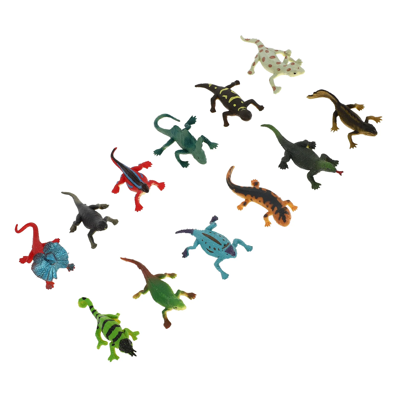 

12Pcs Artificial Lizard Figures Scary Lizards Figure Joke Toys For Novelty Party Favors Supplies