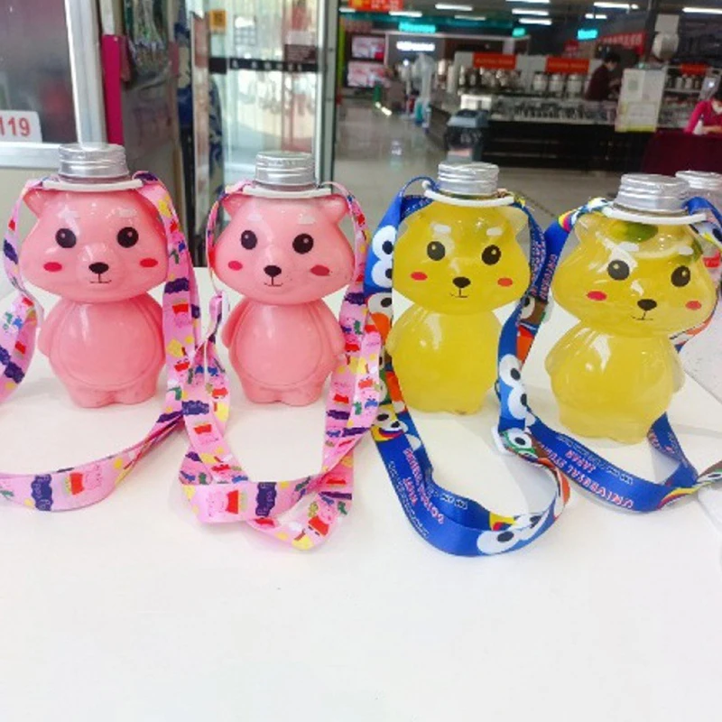 1Pc Tea Milk Fruit Water Cup Beverage Bottle Disposable Yogurt Food Grade Plastic Bottle Milk Tea Shop Juice Bottle Party