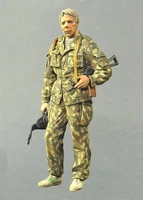 135 scale die cast resin figure model assembly kit russian volunteer division militia paint free shipping 1 person